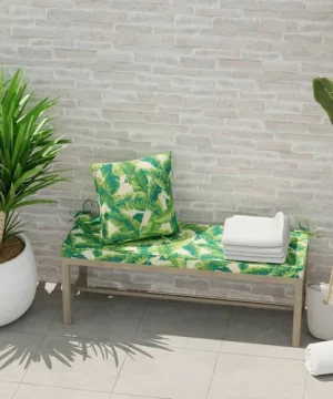 Marconi Leaf Pillow, Oversized Square Outdoor Throw Pillow, 20"