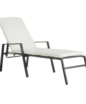 Tristan Heather White Premium Outdoor Chaise Lounge Cushion